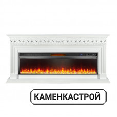 Каминокомплект Valletta 60 - Белый с очагом Vision 60 LED