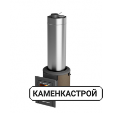 Дровяная печь ТMF Скоропарка III Inox Люмина Б черная бронза