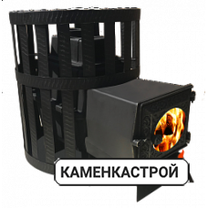 Печь Воевода 15 сетчатый кожух стекло