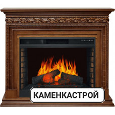 Каминокомплект Valletta - Орех (Ширина 1245 мм) с очагом Vision 30 EF LED FX