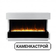 Каминокомплект Cube 50 - Белый с черным с очагом Astra 50 RF