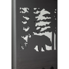 Печь банная ЭкоКамин Медведь 30 Медведь в лесу Оптима закрытая каменка