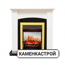 Каминокомплект Baltimore - Слоновая кость, черный с очагом Aspen Black