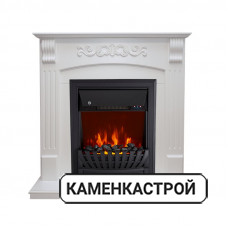 Каминокомплект Sorrento - Белый дуб с очагом Aspen Black