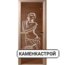 Дверь Искушение Бронза прозрачная