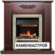 Каминокомплект Lumsden - Махагон коричневый антик с очагом Brookline Black