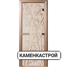 Дверь Бамбук и бабочки Сатин