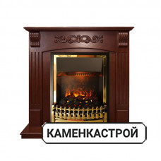 Каминокомплект Sorrento угловой - Орех с очагом Atherton