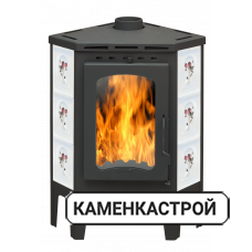 Бавария Угловая изразцовая Арка Роза бежевая с металлической крышкой PKI 037