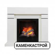 Каминокомплект Lindos - Алебастр с очагом Engine 56-400