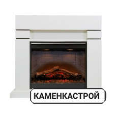 Каминокомплект Lindos - Алебастр (Высота 985мм) с очагом Symphony 26&#039;&#039; DF2608-INT