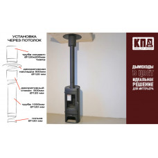 Гильза КПД черная сталь 2мм, диаметр 180