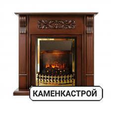 Каминокомплект Venice - Махагон коричневый антик с очагом Atherton