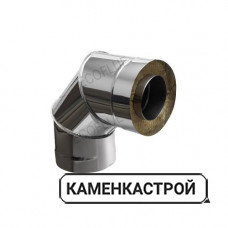 Отвод сэндвич нерж 1мм диаметр 200х120 угол 90