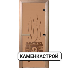 Дверь Банька Бронза матовая