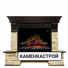 Каминокомплект Pierre Luxe - Темный дуб / Сланец (Высота 1040 мм) с очагом Symphony 26&#039;&#039; DF2624-L
