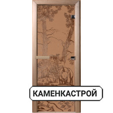 Дверь Мишки Бронза матовая