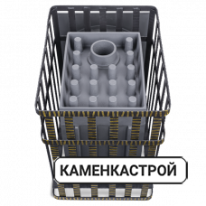 Дровяная печь Гефест Гроза 24 П с сеткой
