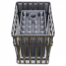 Дровяная печь Гефест Гроза 24 П с сеткой