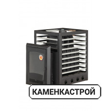 Печь банная ЭкоКамин Медведь 30 Хай-Тек Гранд открытая каменка