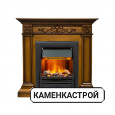 Каминокомплект Verona - Дуб антик с очагом Brookline Black