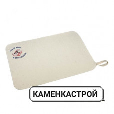 Коврик белый войлок С вышивкой