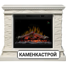 Каминокомплект Calgary - Белый / Сланец белый с очагом Symphony 26&#039;&#039; DF2624-L