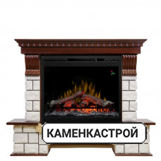 Каминокомплект Pierre Luxe - Темный дуб / Белый (Высота 1004мм) с очагом Symphony 26&#039;&#039; DF2624-L