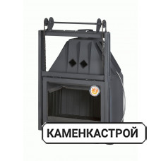 Каминная топка Альфа 700 KВ с контргрузом черный шамот ТА700-1КВ