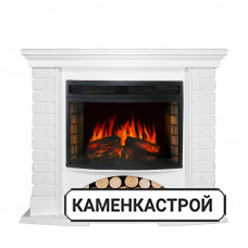 Каминокомплект Village - Белый с очагом Dioramic 25 LED FX