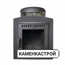 Печь банная Атмосфера в ламелях из натурального камня Жадеит перенесенный рисунок