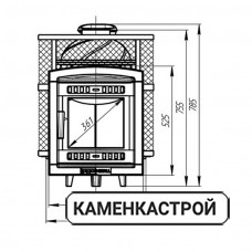 Печь банная Атмосфера-М Мини с сеткой нерж Печь банная Атмосфера-М Мини с сеткой нерж