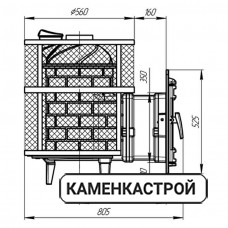 Печь банная Атмосфера-М Мини с сеткой нерж Печь банная Атмосфера-М Мини с сеткой нерж