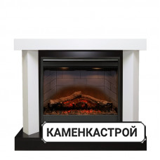 Каминокомплект Vancouver - Фактурный белый с очагом Symphony 26&#039;&#039; DF2608-INT