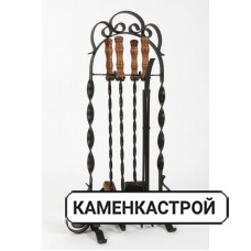 Каминный набор ЛЕСТЕР Патина дер. ручки