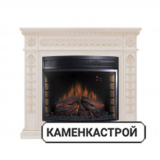 Каминокомплект Milan - Слоновая кость с очагом Dioramic 28 LED FX