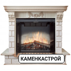 Каминокомплект Pierre Luxe Император - Слоновая кость с патиной / Шампань с очагом Multifire DF3220-EU