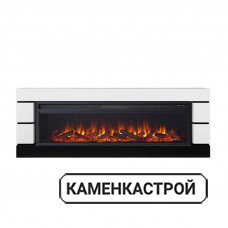 Каминокомплект Modern - Белый с черным с очагом Vision 60 LED