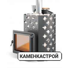 Чугунная печь для бани Этна 24 Панорама ЗК