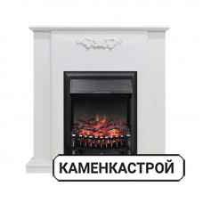 Каминокомплект Lumsden - Белый дуб с очагом Fobos FX Black