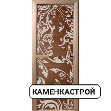Дверь Венеция Бронза прозрачная