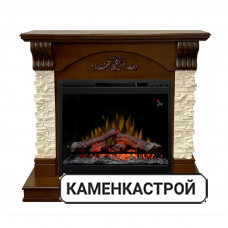 Каминокомплект Prague - Темный дуб/Сланец бежевый с очагом Symphony 26&#039;&#039; DF2624-L