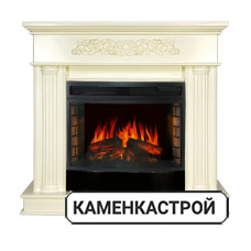 Каминокомплект Gloria - Слоновая кость с очагом Dioramic 25 LED FX