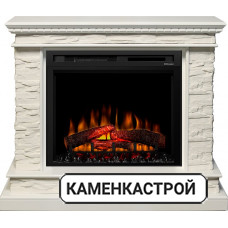 Каминокомплект Calgary - Белый / Сланец белый с очагом XHD28L-INT