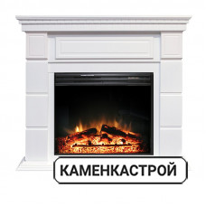 Каминокомплект Portland - Белый с очагом Jupiter FX New