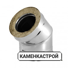 Отвод 45° V50R диаметр 250/350, нерж 321/304