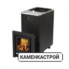 Дровяная печь Вулкан Эльбрус 26 Бак Тоннель Стекло