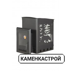 Печь банная ЭкоКамин Медведь 30 Медведь в лесу Гранд открытая каменка