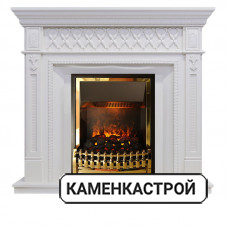 Каминокомплект Alexandria - Белый дуб с очагом Atherton