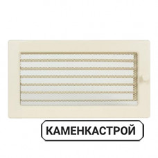 Вентиляционная решетка для камина 170х300мм кремовая с жалюзи